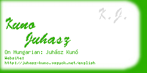 kuno juhasz business card